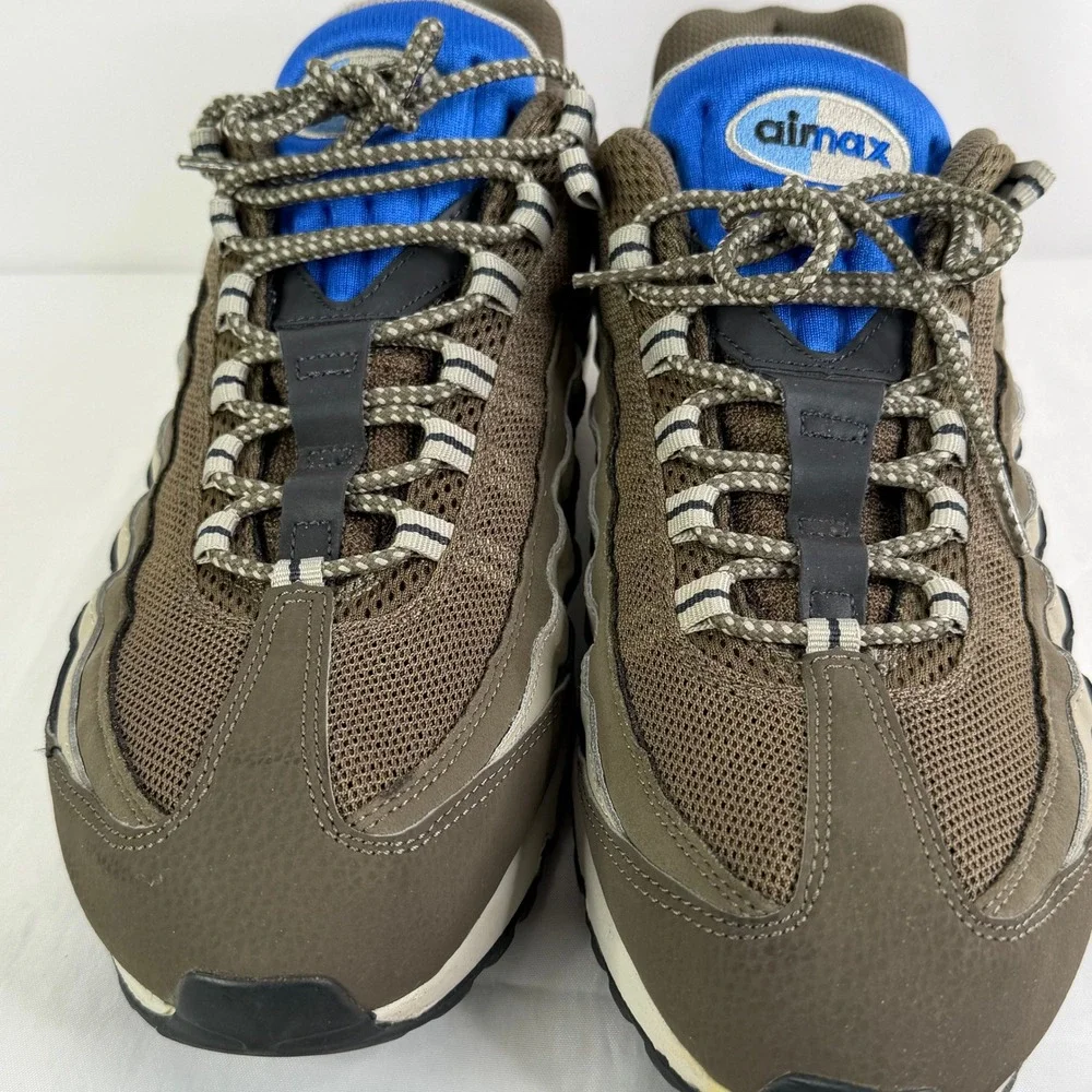 Nike‎ Air Max 95 Dark Dune Hyper Cobalt Mens 12 Brown Blue 609048-203